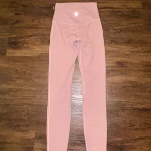 Pink lululemon high waisted leggings